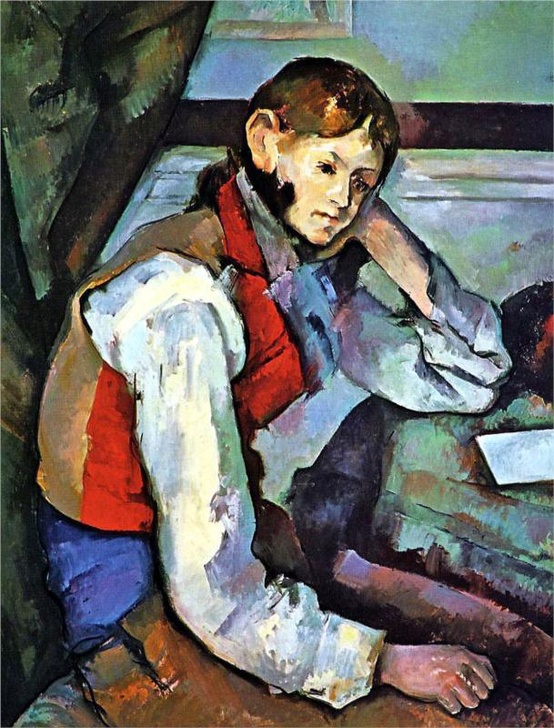 Photo:  Boy in a Red Vest, 1889 Paul Cezanne